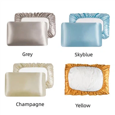 Satenska jastučnica s dvostrukim poklopcem za spavanje